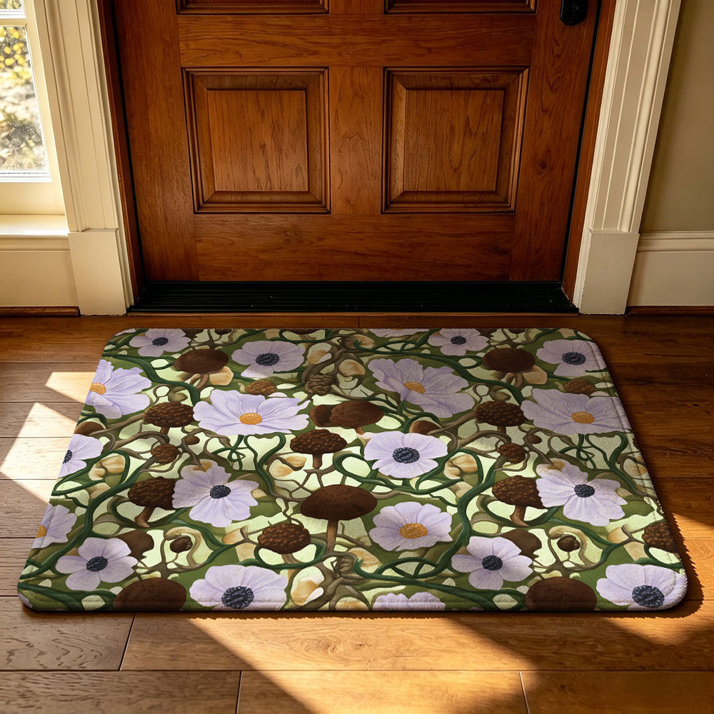 Decorative Football-Themed Area Mat | High & Bury