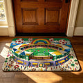 Decorative Football-Themed Area Mat | High & Bury