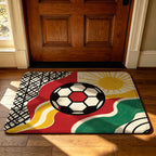 Decorative Football-Themed Area Mat | High & Bury