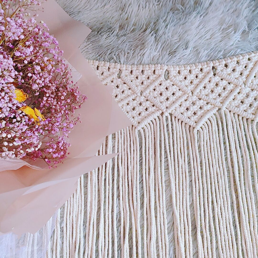 Decorative Fringe Macrame Wall Hanging | High & Bury