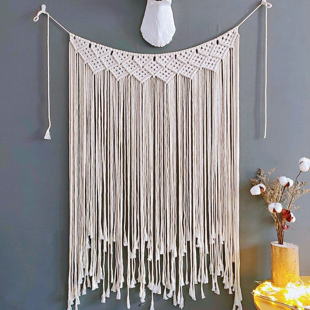 Decorative Fringe Macrame Wall Hanging | High & Bury
