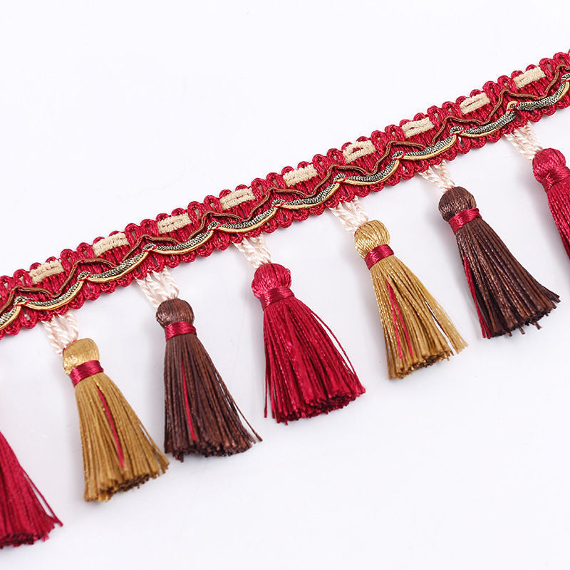 Decorative Fringe Trim Polyester Textile | High & Bury