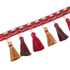 Decorative Fringe Trim Polyester Textile | High & Bury