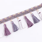 Decorative Fringe Trim Polyester Textile | High & Bury
