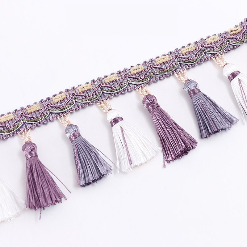 Decorative Fringe Trim Polyester Textile | High & Bury