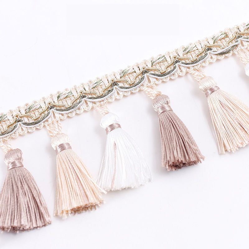 Decorative Fringe Trim Polyester Textile | High & Bury