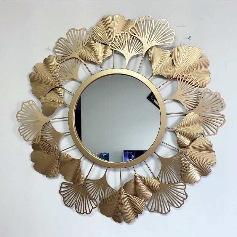 Decorative Ginkgo Leaf Wall Mirror | High & Bury