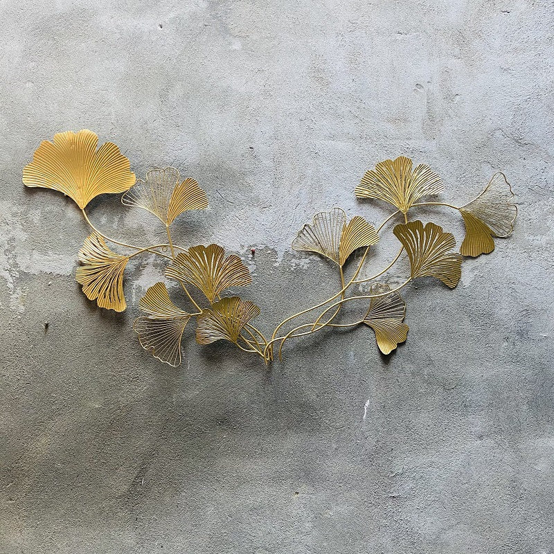Decorative Ginkgo Leaf Wall Sculpture | High & Bury
