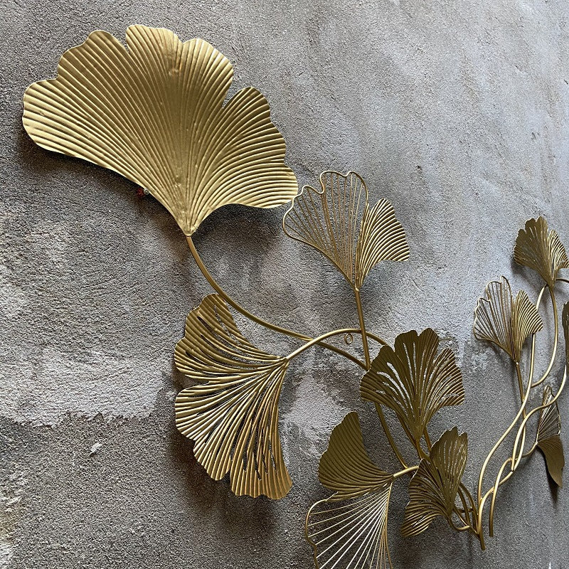 Decorative Ginkgo Leaf Wall Sculpture | High & Bury