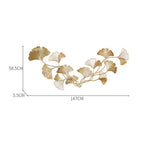 Decorative Ginkgo Leaf Wall Sculpture | High & Bury