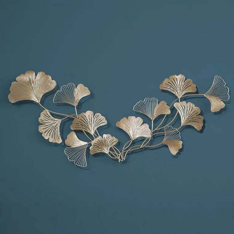 Decorative Ginkgo Leaf Wall Sculpture | High & Bury