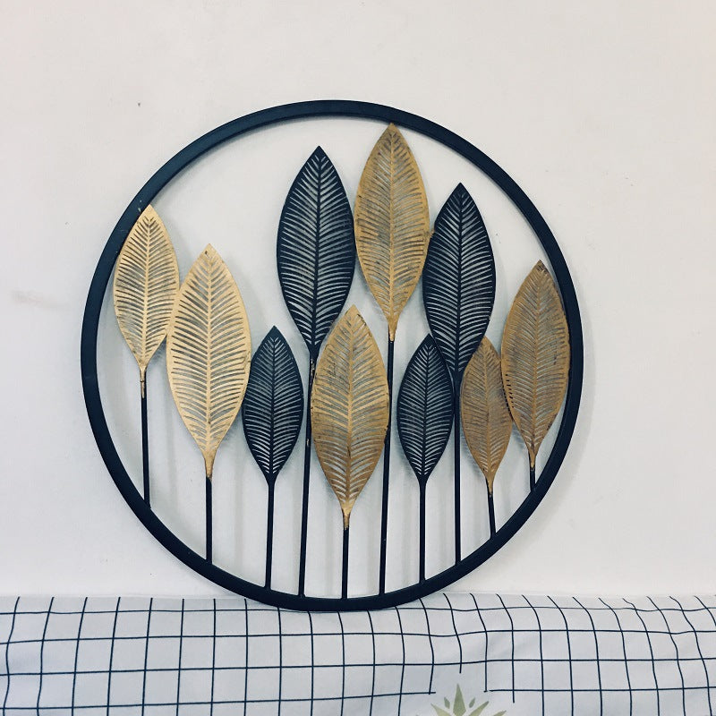 Decorative Gold Leaf Wall Art Sculpture | High & Bury