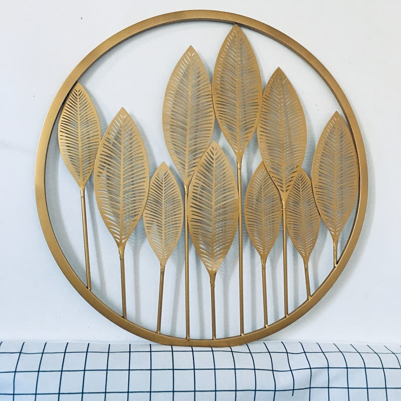 Decorative Gold Leaf Wall Art Sculpture | High & Bury