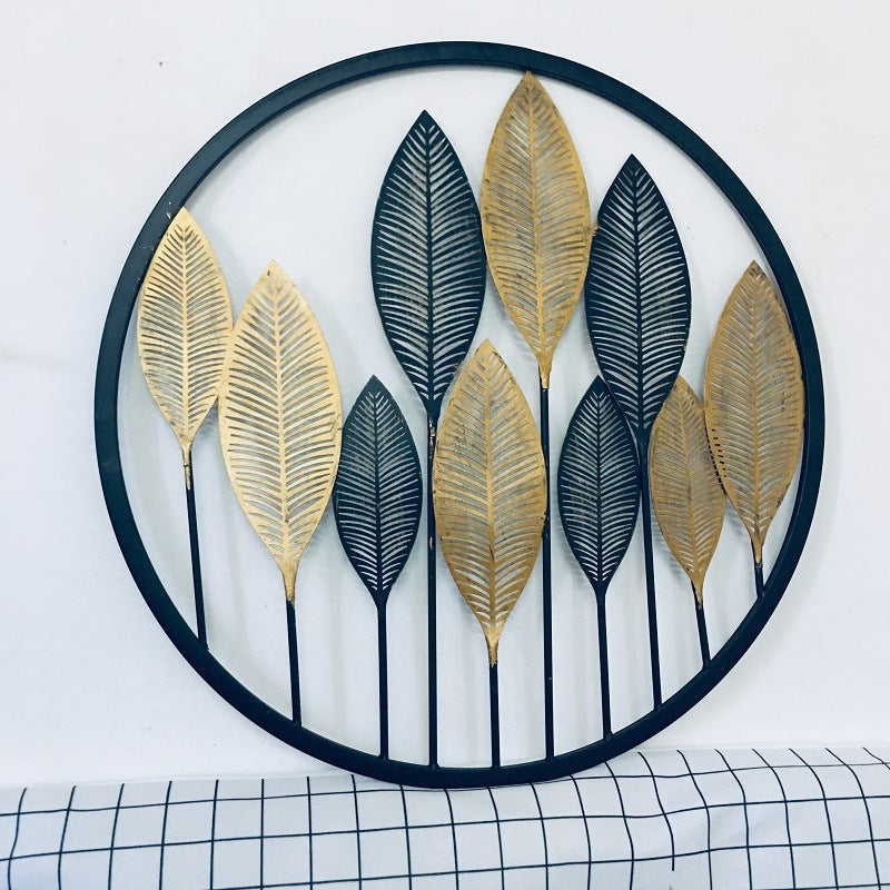 Decorative Gold Leaf Wall Art Sculpture | High & Bury