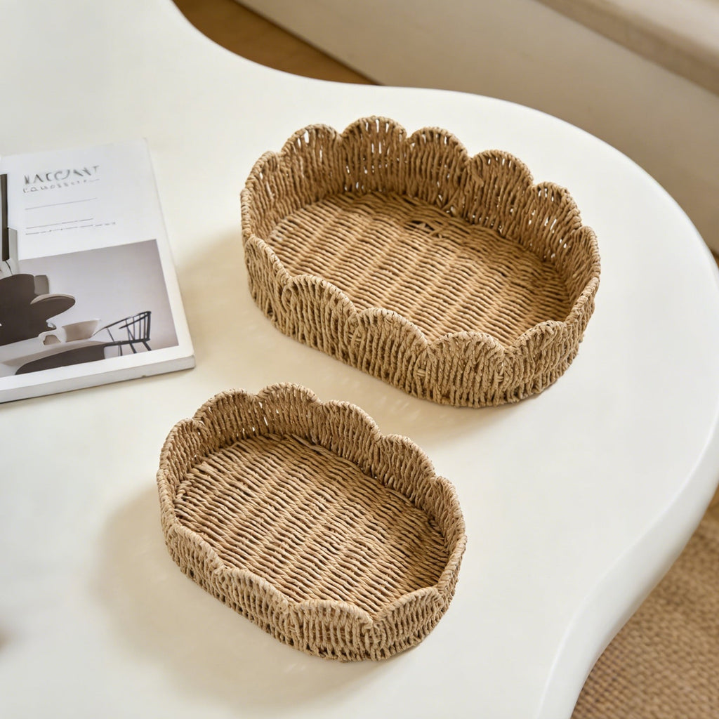 Decorative Hand-Woven Storage Basket | High & Bury