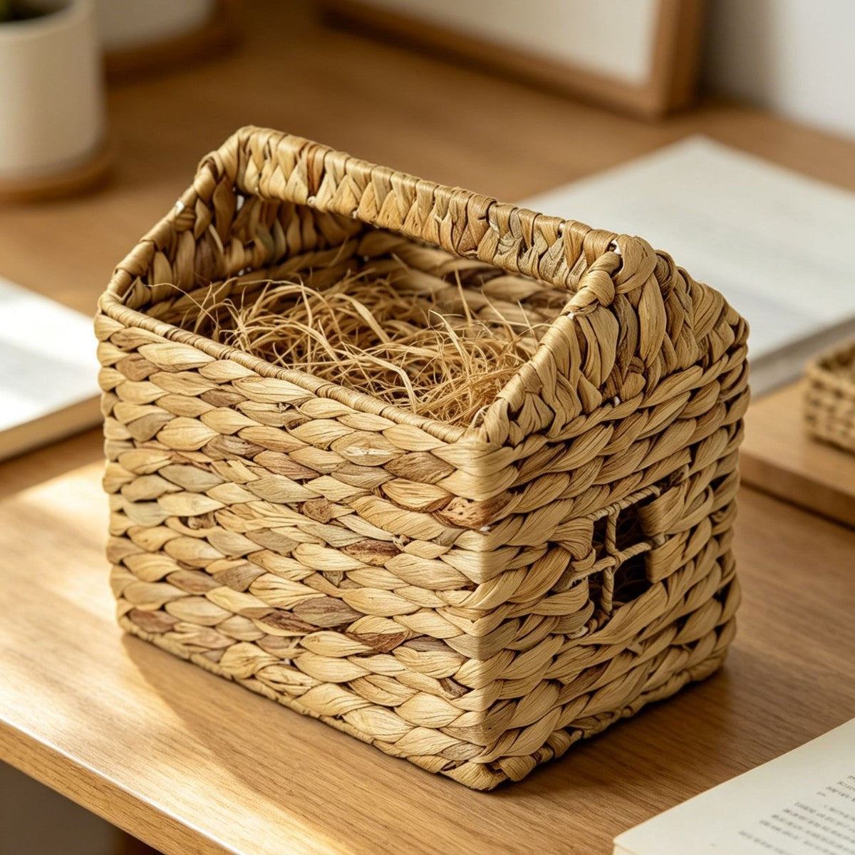 Decorative Hand-Woven Table Basket | High & Bury