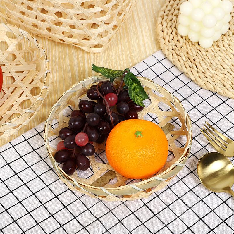 Decorative Handwoven Serving Tray | High & Bury