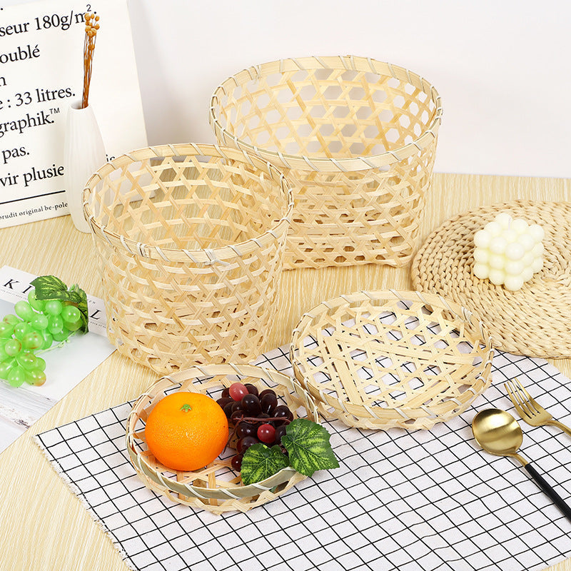 Decorative Handwoven Serving Tray | High & Bury
