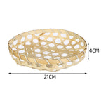Decorative Handwoven Serving Tray | High & Bury