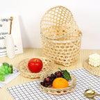 Decorative Handwoven Serving Tray | High & Bury