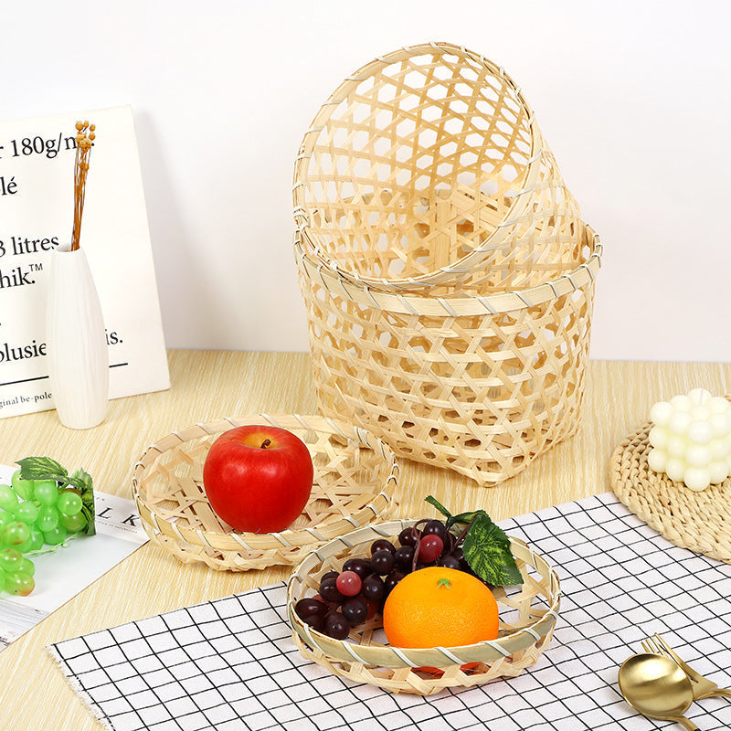 Decorative Handwoven Serving Tray | High & Bury