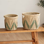 Decorative Handwoven Storage Basket | High & Bury