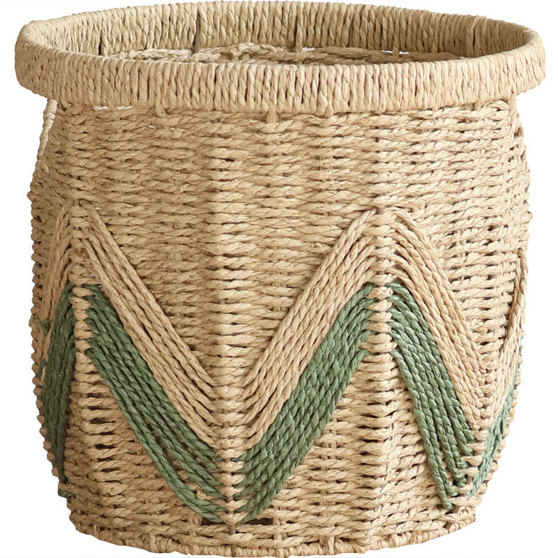 Decorative Handwoven Storage Basket | High & Bury
