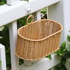 Decorative Handwoven Storage Basket Light Brown | High & Bury