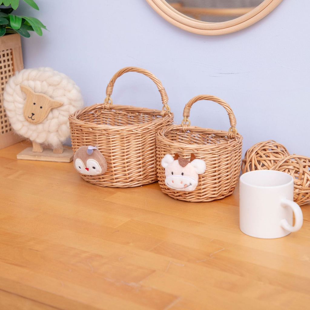 Decorative Handwoven Wall Basket | High & Bury