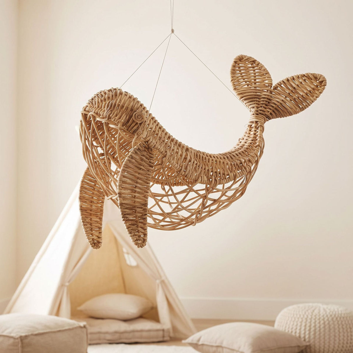 Decorative Hanging Basket in Whale Design | High & Bury