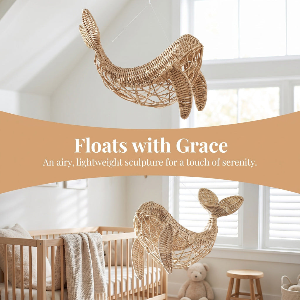 Decorative Hanging Basket in Whale Design | High & Bury