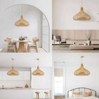 Decorative Hanging Light made of Rattan | High & Bury