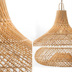 Decorative Hanging Light made of Rattan | High & Bury
