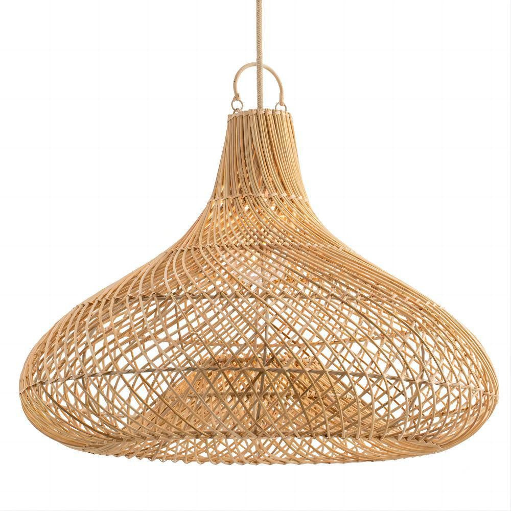 Decorative Hanging Light made of Rattan | High & Bury