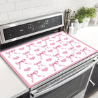 Decorative Heart and Bow-Themed Kitchen Mat | High & Bury