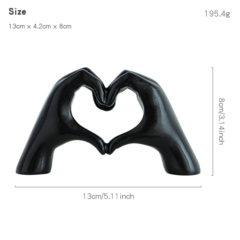 Decorative Heart Shape Sculpture | High & Bury