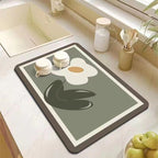 Decorative Kitchen Floor Mat Green Yellow Pink | High & Bury