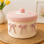 Decorative Knitted Storage Container | High & Bury