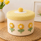 Decorative Knitted Storage Container | High & Bury