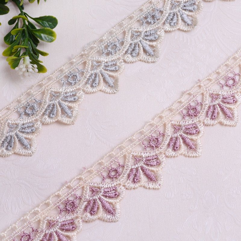 Decorative Lace Trim Cotton Textile | High & Bury