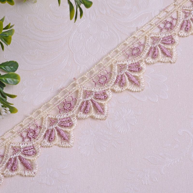 Decorative Lace Trim Cotton Textile | High & Bury