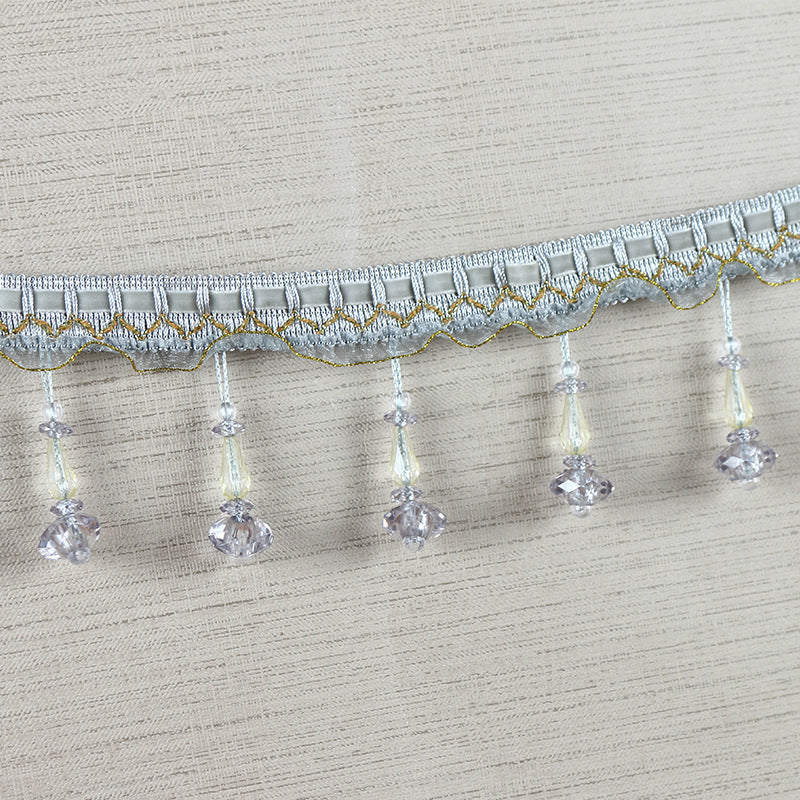 Decorative Lace Trim with Pearls | High & Bury