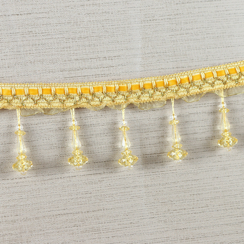 Decorative Lace Trim with Pearls | High & Bury