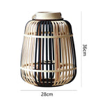 Decorative Lantern Bamboo LED Illuminated | High & Bury