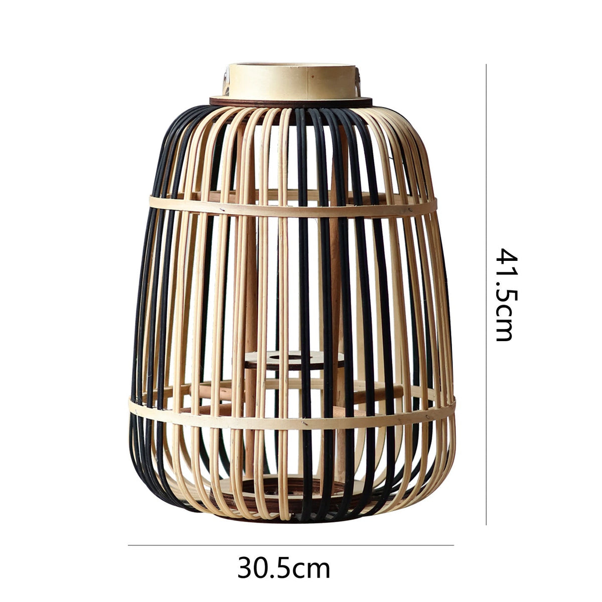 Decorative Lantern Bamboo LED Illuminated | High & Bury
