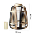 Decorative Lantern Bamboo LED Illuminated | High & Bury