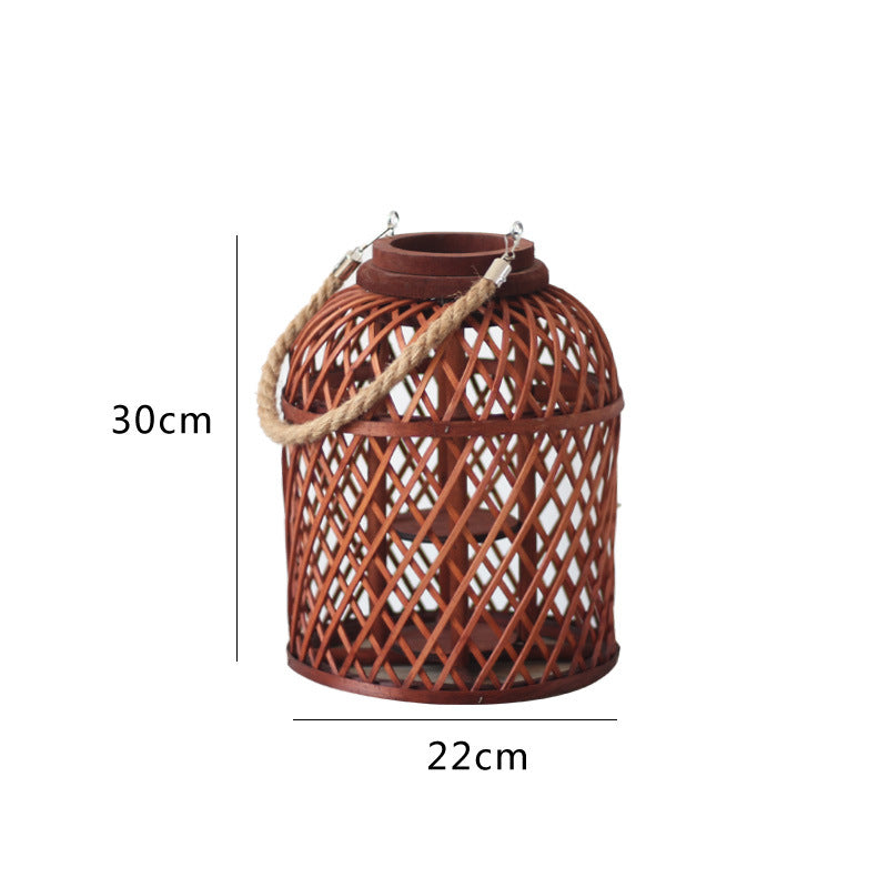 Decorative Lantern made of Braided Material | High & Bury