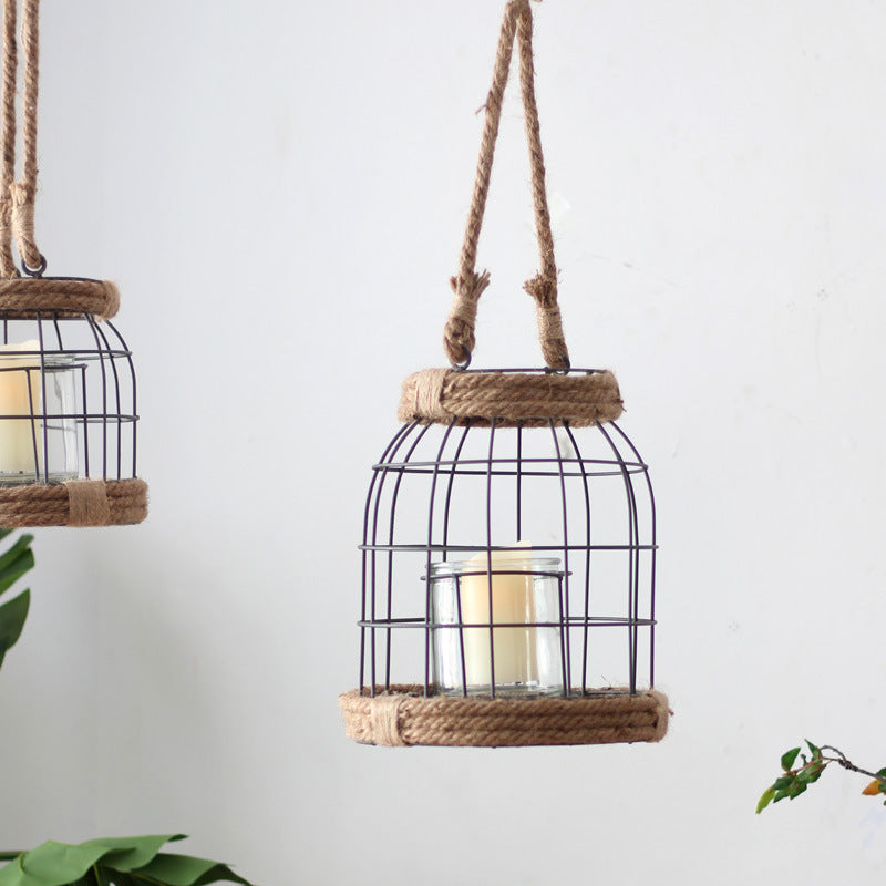 Decorative Lantern made of Metal and Glass | High & Bury