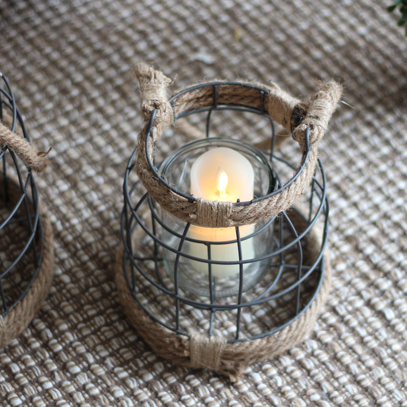 Decorative Lantern made of Metal and Glass | High & Bury