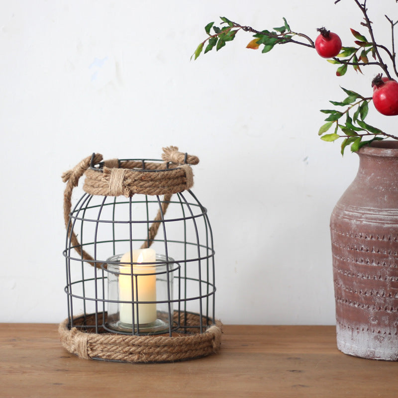 Decorative Lantern made of Metal and Glass | High & Bury